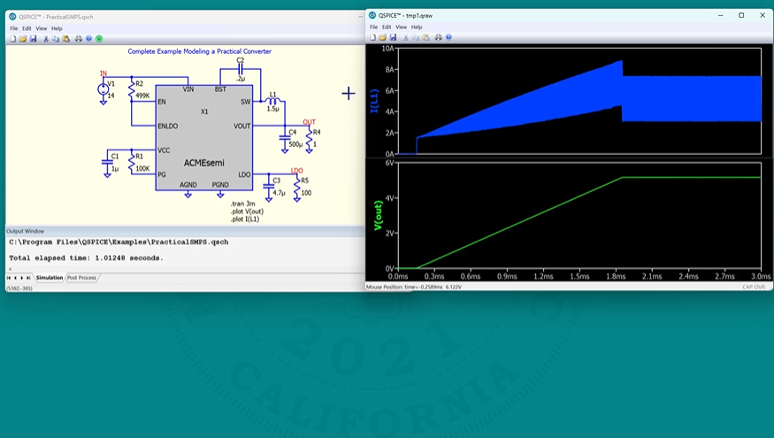 Next gen free SPICE simulator for analog and mixed signal systems with key new addition