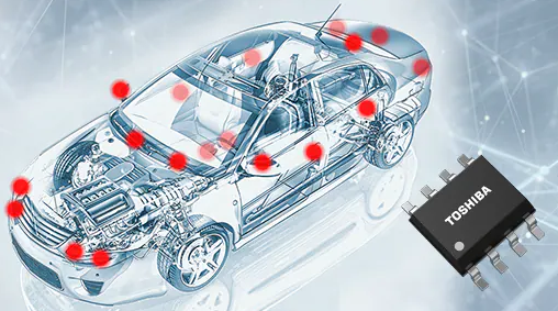 Toshiba's new CXPI communication driver/receiver IC cuts wiring harnesses Image