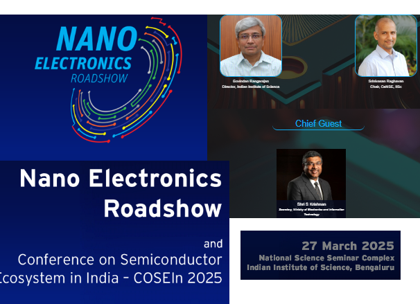 Nano Electronics Roadshow: Conference on semiconductor eco systems in Bengaluru, India on 27th March 