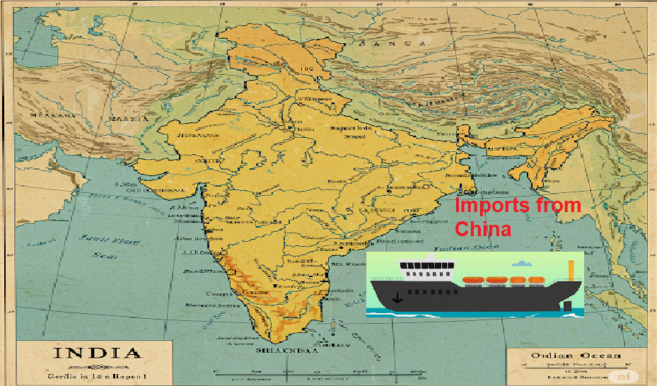 India's import of semiconductor devices from China in 2024