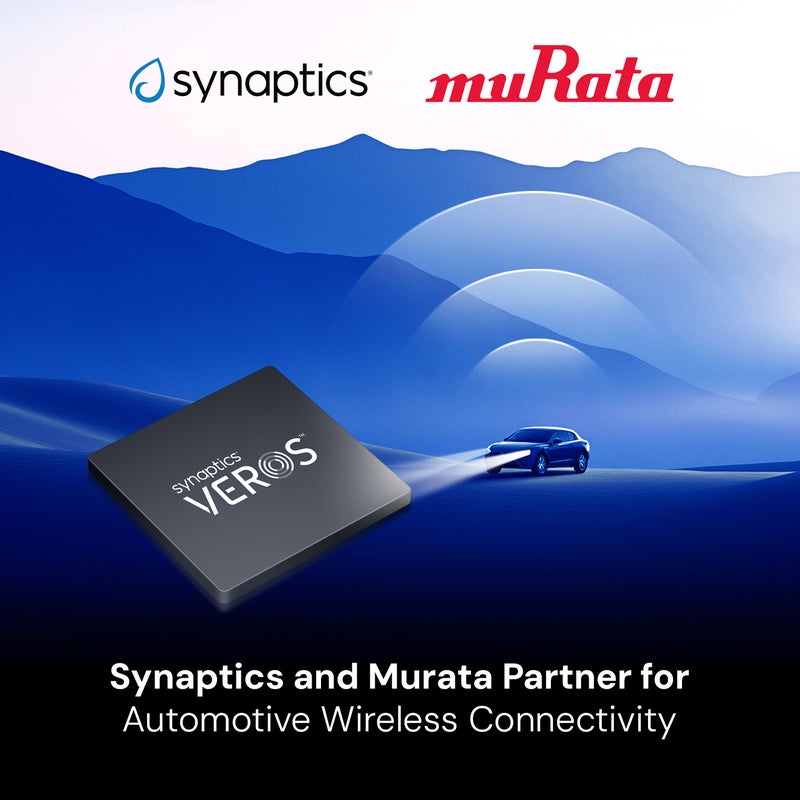 Synaptics and Murata collaborate on advanced wi-fi and bluetooth modules for automotive applications Image