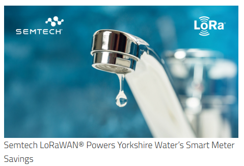 Semtech’s LoRaWAN technology supports Yorkshire water’s smart meter deployment