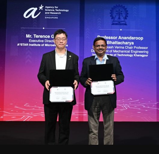 IIT Kharagpur and A*STAR IME Sign MoU for semiconductor research collaboration