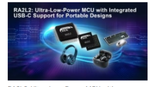 Renesas introduces RA2L2 microcontroller group with USB-C rev. 2.4 support for portable devices