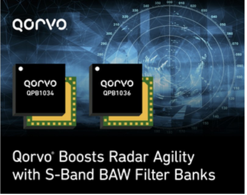 Qorvo introduces S-Band switched filter bank modules for radar systems