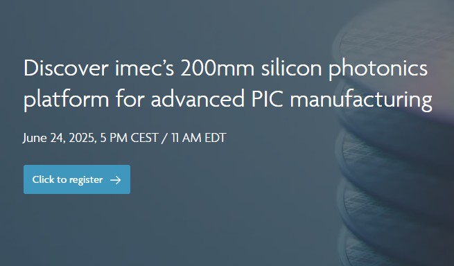 Imec announces 200mm Silicon Photonics platform availability and webinar