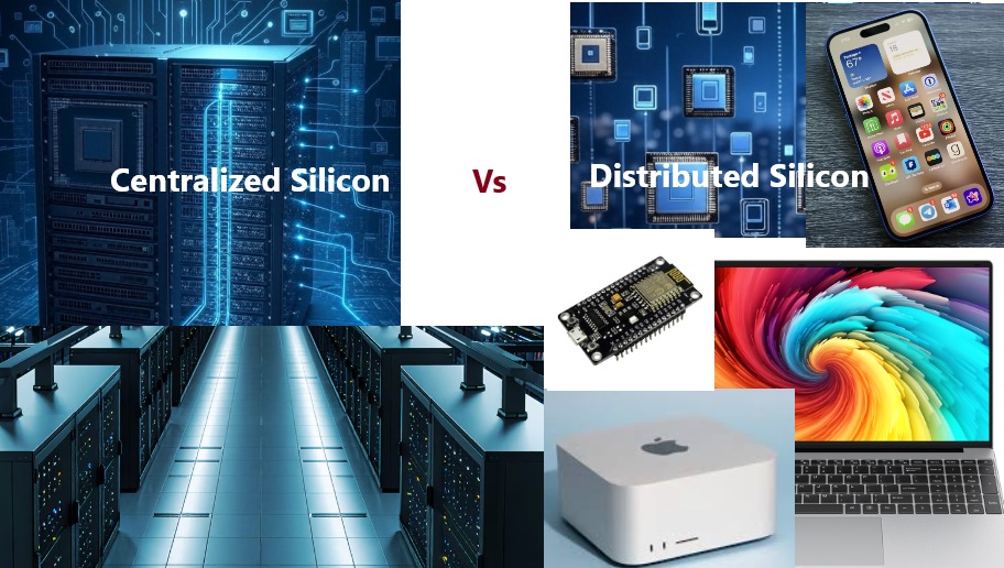 Semiconductor market forces: Centralized vs. distributed silicon in the age of AI computing
