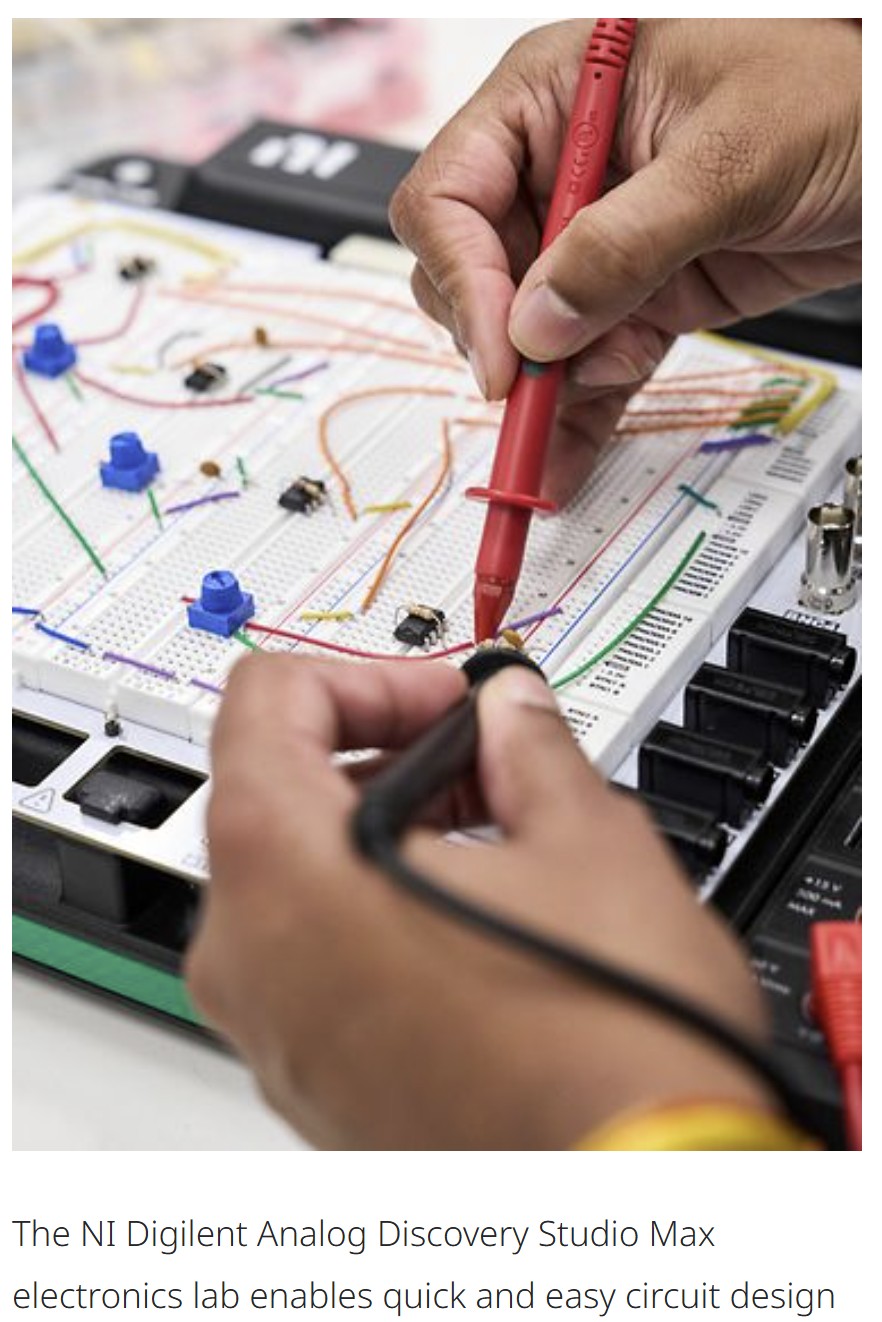 Emerson launches NI Digilent analog discovery studio max for academic engineering labs