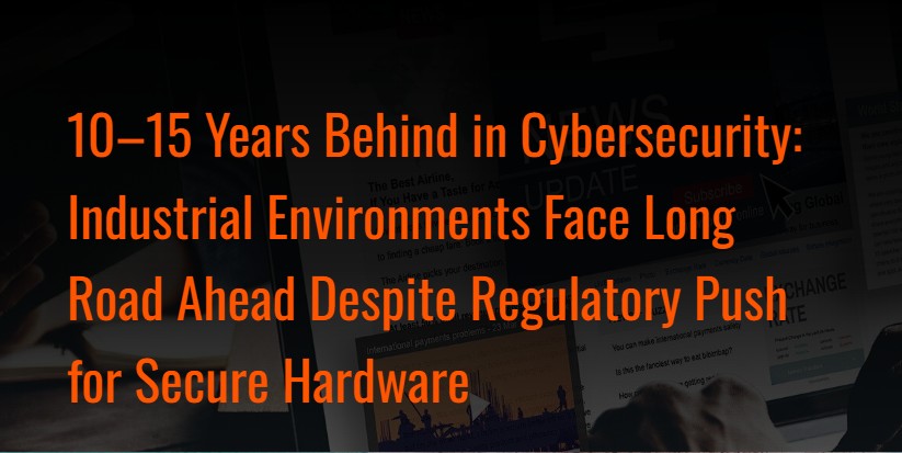 Industrial Cybersecurity Lags 10-15 Years Behind IT, Faces Slow Shift to Secure Hardware Despite Regulatory Push