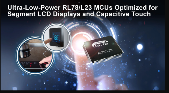 Renesas launches RL78/L23 MCUs for Smart Home Appliances with Ultra-Low Power and HMI Features