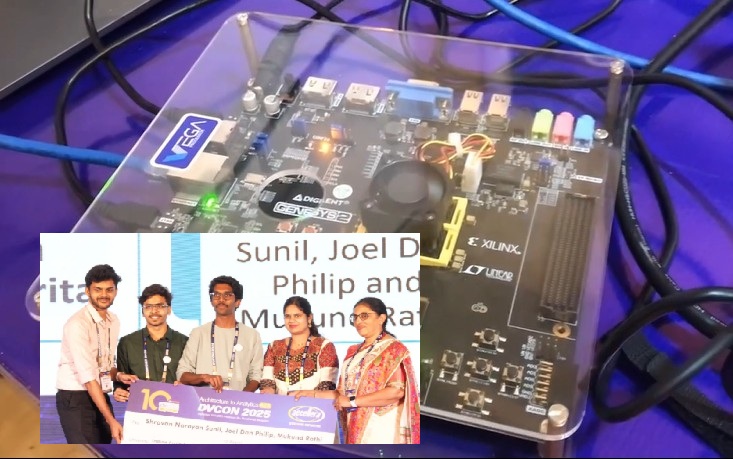IIIT Kottayam Team Shines at DVCON India 2025 with Transformer-Based Intrusion Detection System on CDAC AT1051