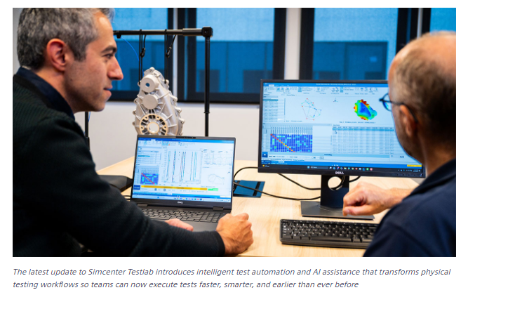Siemens Enhances Simcenter Testlab with AI-Driven Modal Testing and Automation Features