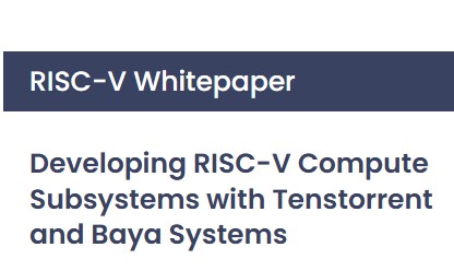 Baya Systems and Tenstorrent Showcase Interoperable AI Compute Solution, Join OCA Ecosystem