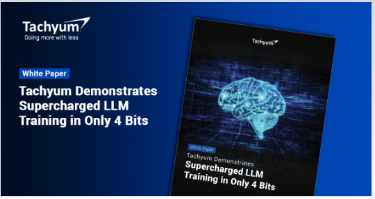 Tachyum Advances AI Training with FP4 Data Type for Large Language Models