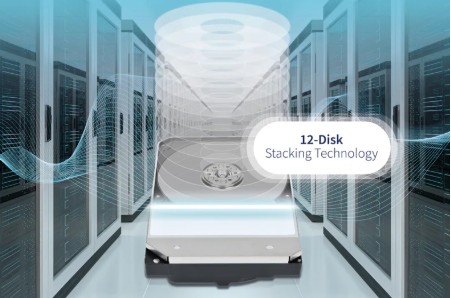 Toshiba Verifies 12-Disk Stacking for HDDs Amid AI Data Growth, Targets 40TB Models in 2027