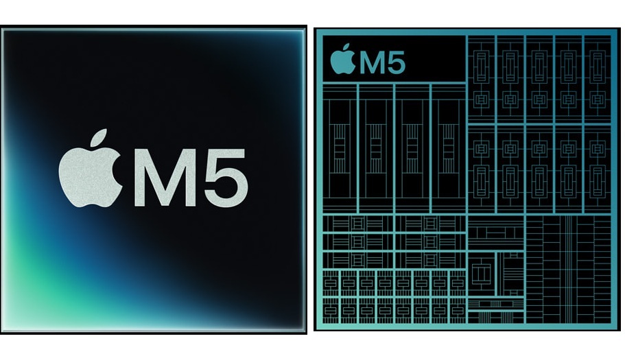 Apple Announces M5 Chip with Over 4x Peak GPU Compute for AI Compared to M4