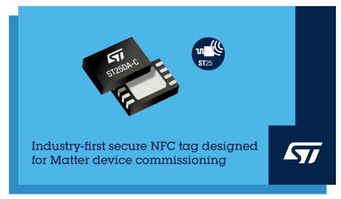 STMicroelectronics Launches Matter 1.5 NFC Chip for Simplified Smart Home Device Onboarding