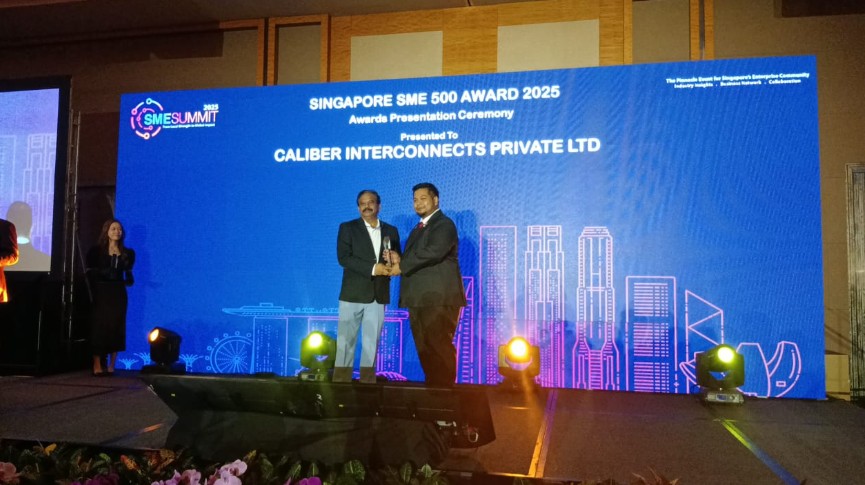 Caliber Interconnects Wins Singapore SME Award 2025 at Summit