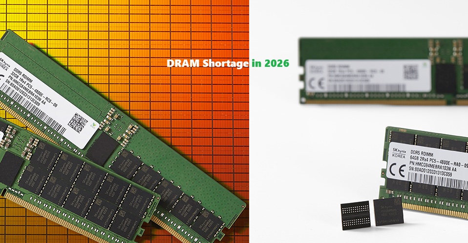 AI Data Centers Drive 2026 DRAM Memory Chip Shortage, Impacting Smartphone and PC Markets
