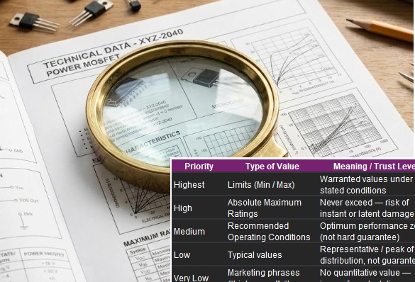 The Importance of Data Sheets in Electronics Design and a Short Practical Guide