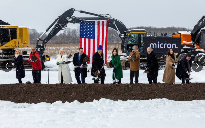 Micron Breaks Ground on $100 Billion New York Megafab in Clay, Onondaga County
