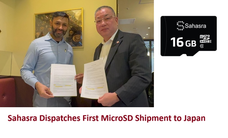 Indian Semiconductor Firm Sahasra Dispatches First MicroSD Shipment to Japan Under YAMAYA Distribution Deal
