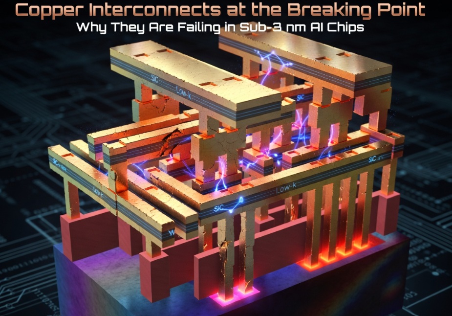 Copper Interconnects at the Breaking Point: Why They Are Failing in Sub-3 nm AI Chips
