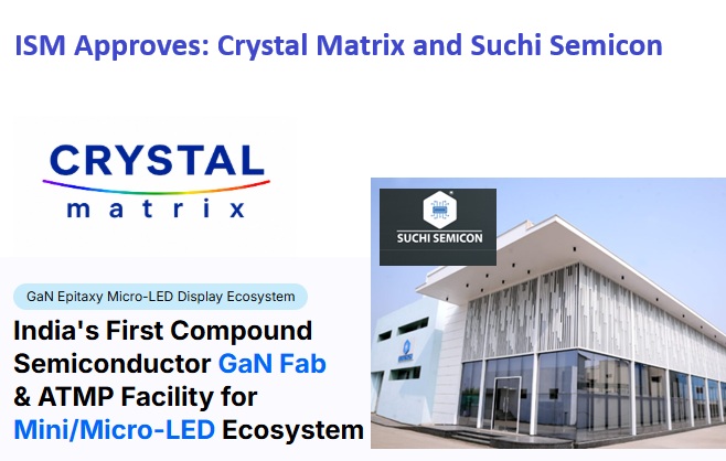Cabinet Approves Crystal Matrix and Suchi Semicon Semiconductor Projects Under India Semiconductor Mission