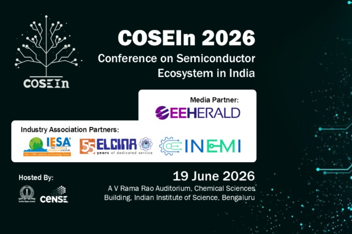 COSEIn 2026 Semiconductor Conference at IISc to Detail India's Semiconductor Ecosystem Progress on June 19