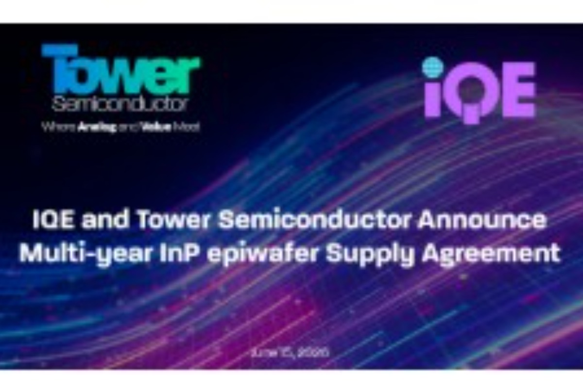 IQE and Tower Semiconductor Sign Multi-Year InP Epiwafer Supply Agreement for Silicon Photonics