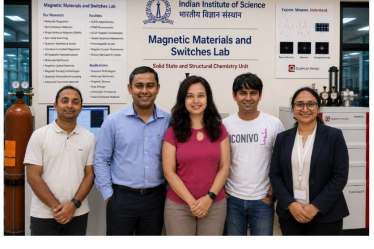 IISc Develops Smart Magnetic Materials with Reversible Spin-State Switching for Sensors and Quantum Applications