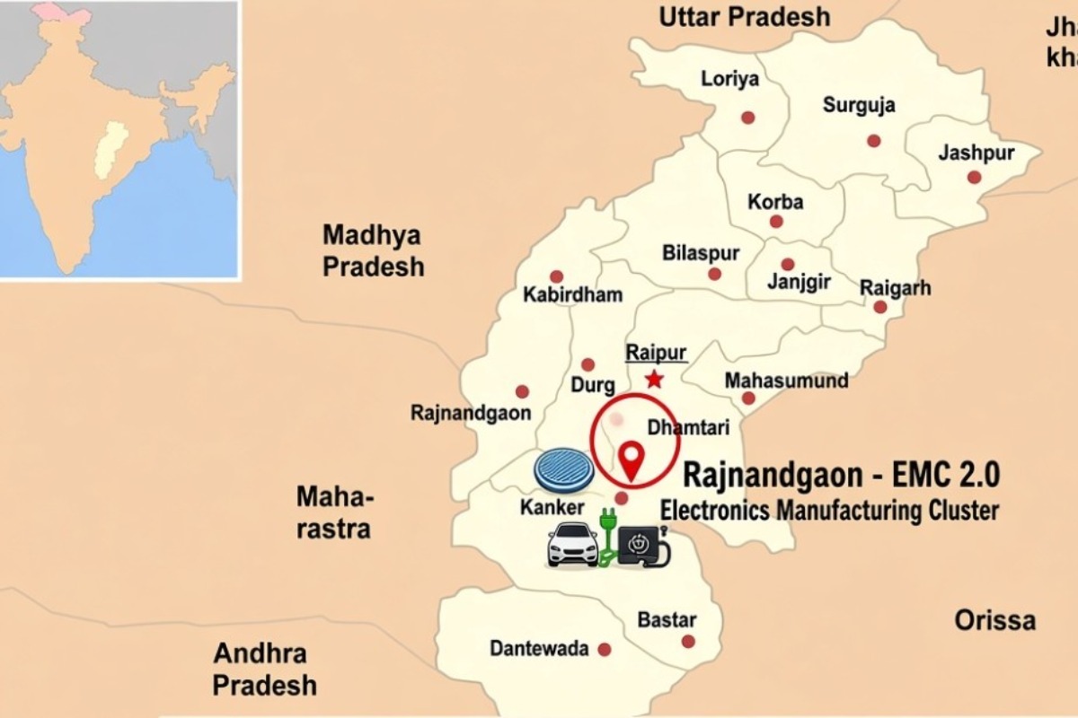 Electronics Manufacturing Cluster in Rajnandgaon, Chhattisgarh with Rs 210.56 Crore Central Assistance