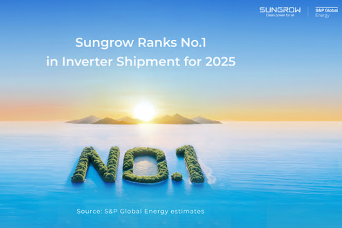 Sungrow ranks No. 1 in S&P Global's 2025 PV inverter shipment rankings