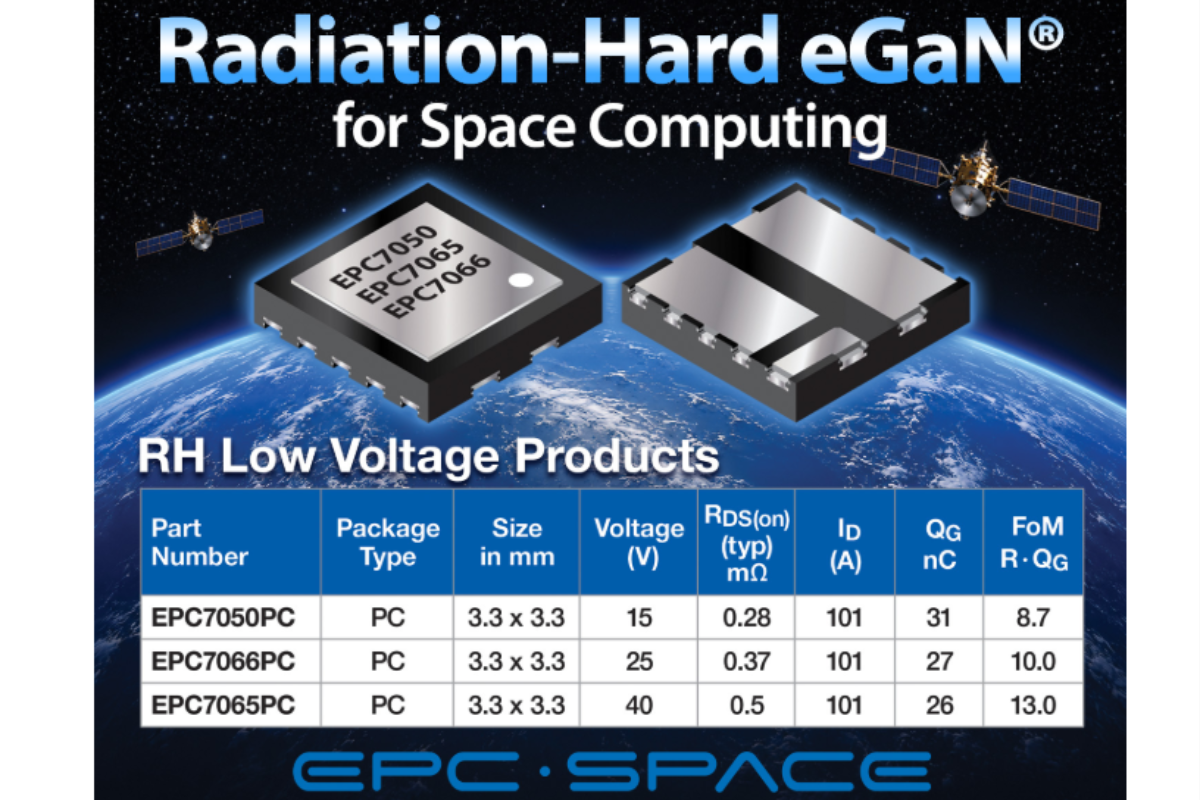 EPC Space launches radiation-hard eGaN FETs for next-gen space computing