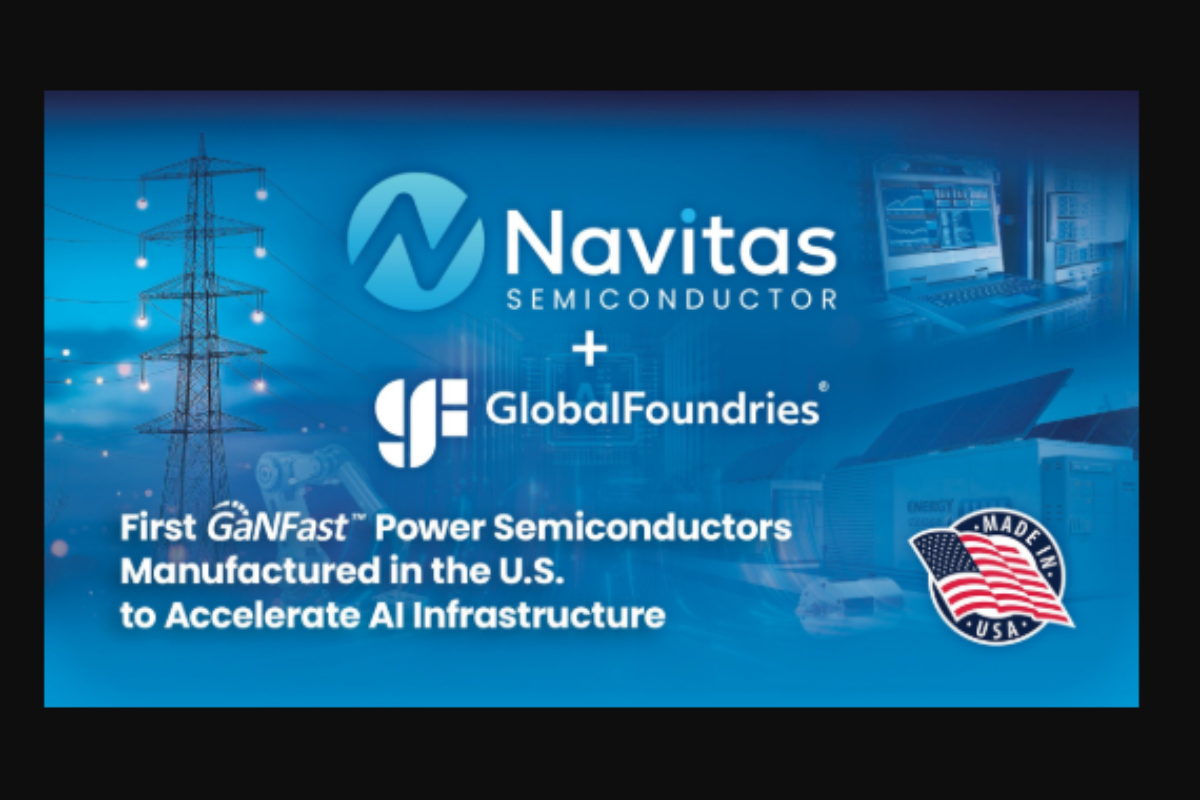 Navitas Gen 5 GaNFast chips manufactured in the U.S. via GlobalFoundries partnership for AI infrastructure