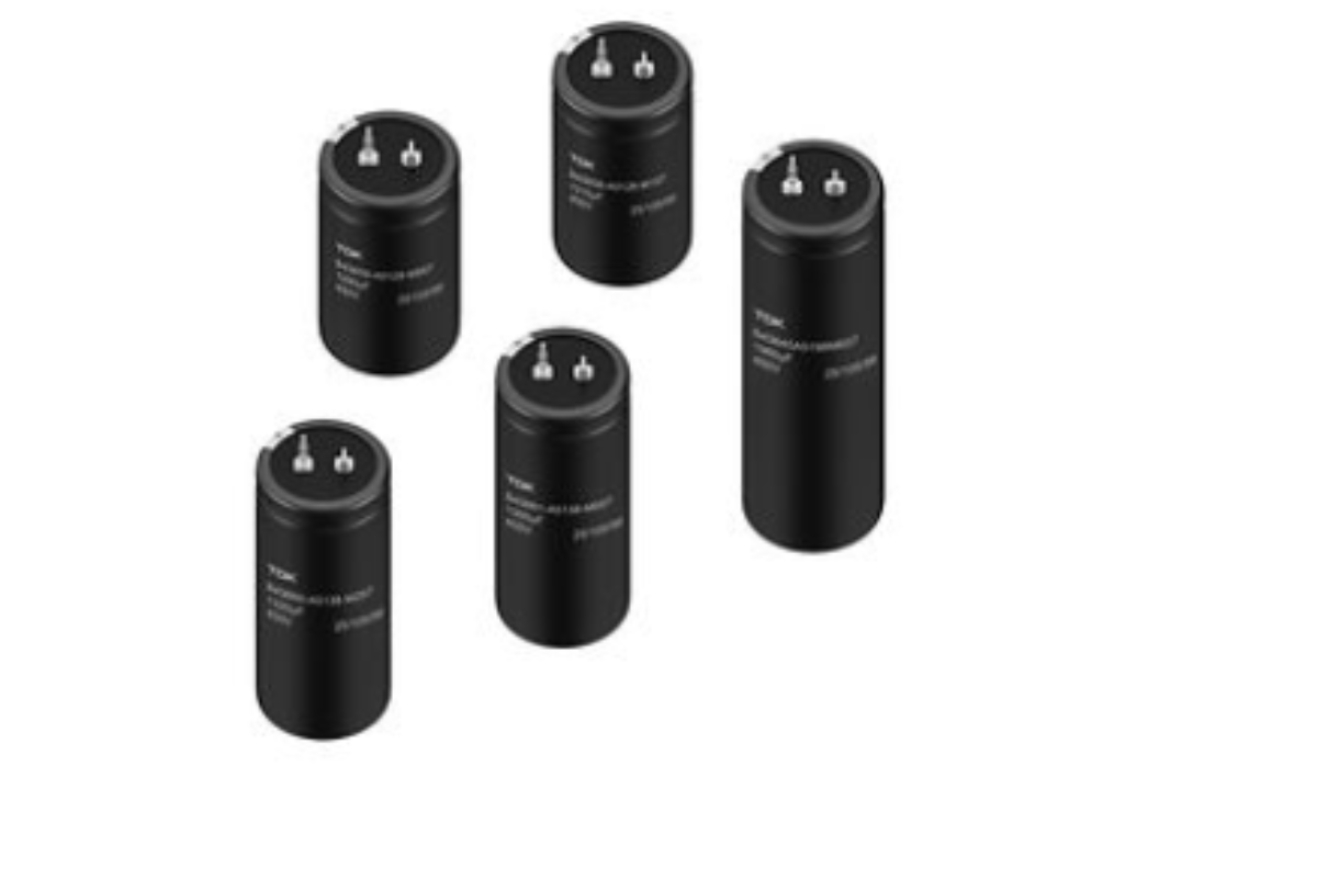 TDK raises voltage rating to 500V for ultra-compact snap-in capacitors