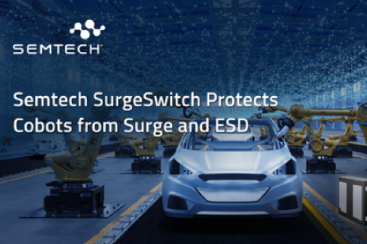 Semtech TDS2621LP chip protects cobots from surge and ESD
