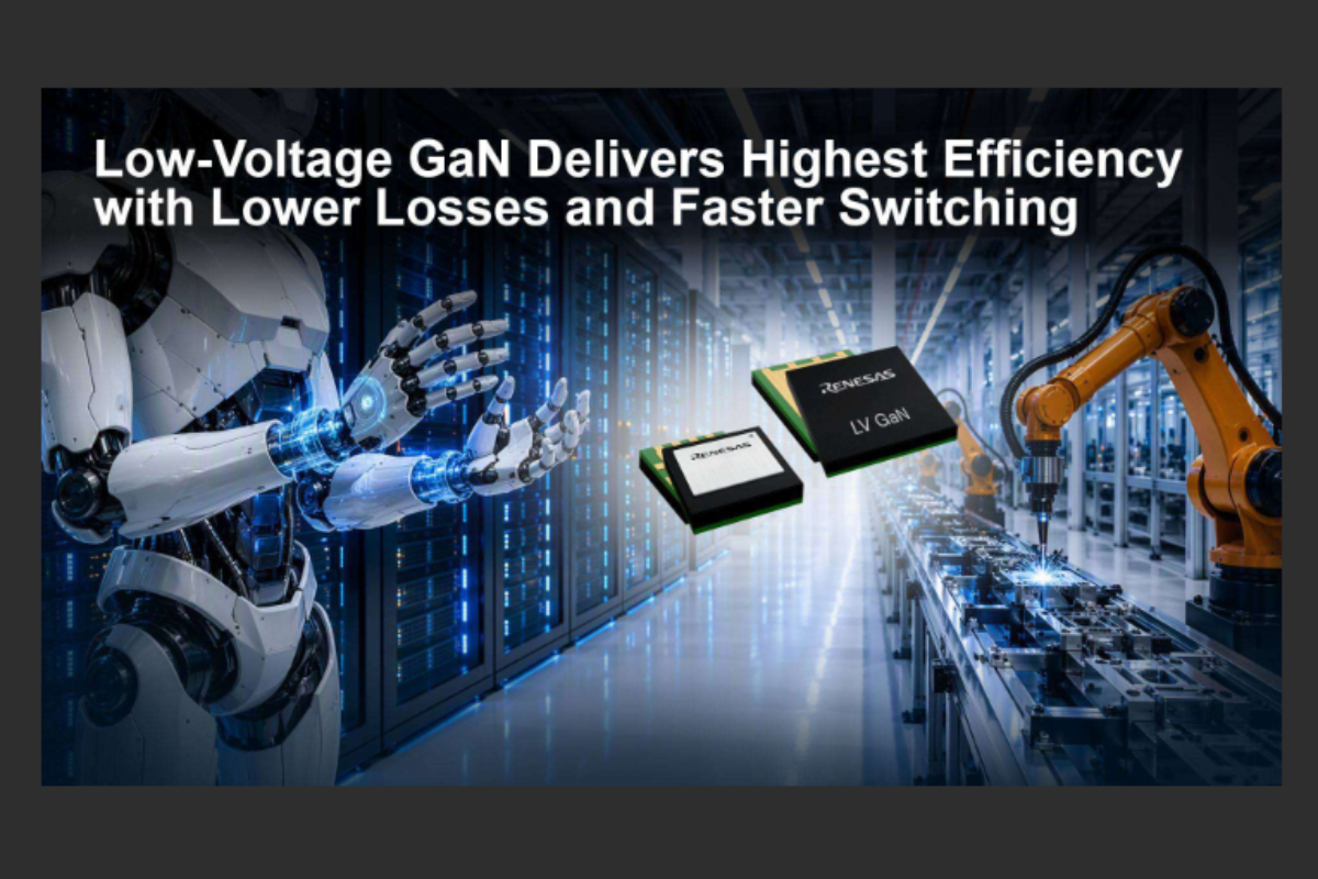Renesas Expands GaN Portfolio with First Low-Voltage GaN FETs for AI Data Centers and Robotics