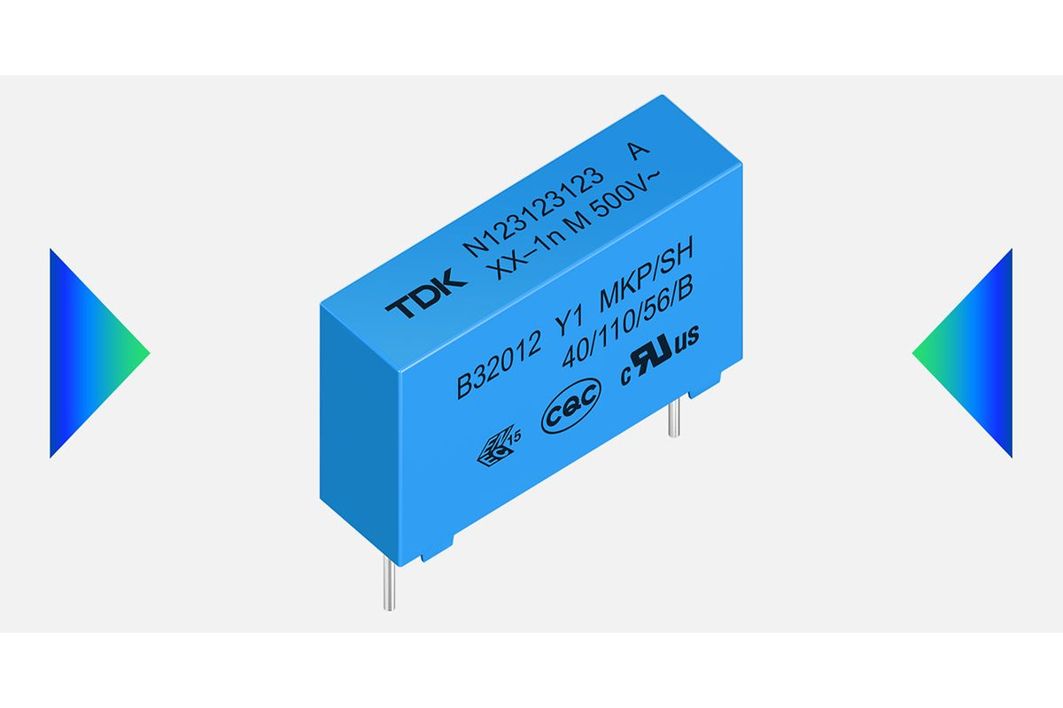 TDK Introduces B3201*A5/B5/C5 Y1 Safety Capacitors for 500 V AC Automotive and Industrial Applications