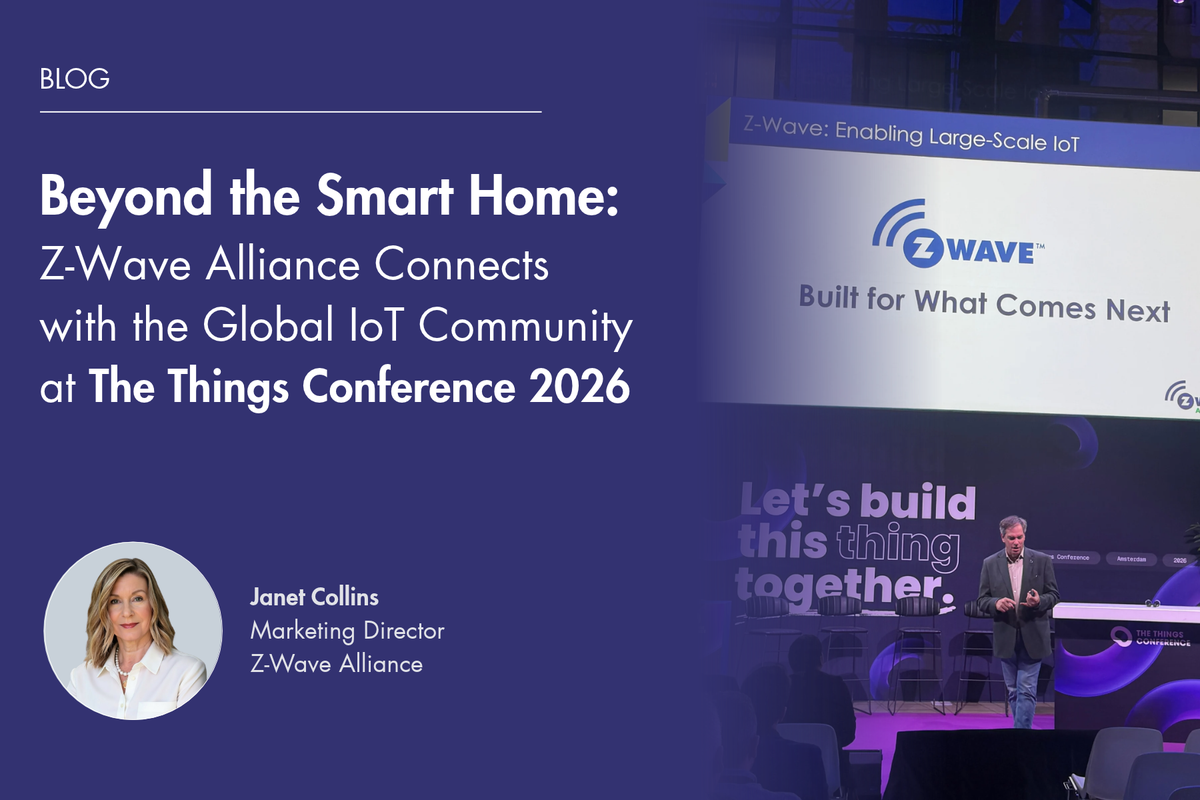 Z-Wave Alliance Highlights Z-Wave Long Range for Commercial IoT at The Things Conference
