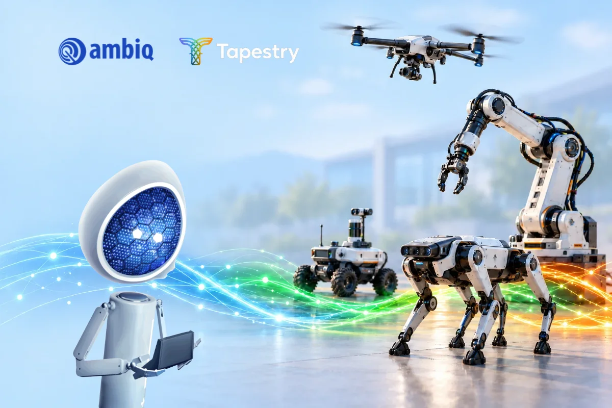 Ambiq and Tapestry OS Bring Coordination to Apollo510 and Apollo330M Plus for Physical AI