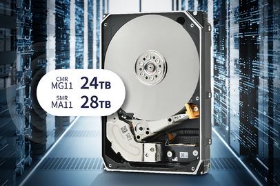 Toshiba launches helium-sealed 24TB and 28TB HDDs