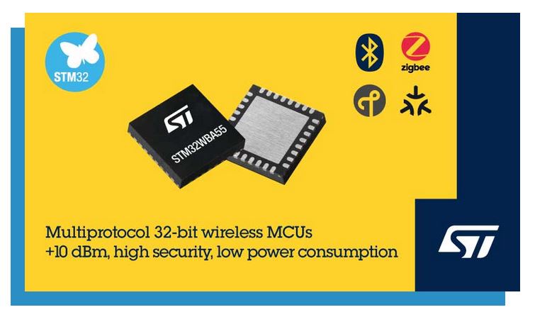 Wireless MCUs supports Bluetooth LE 5.4, Zigbee, Thread, and Matter and cyber-protection regulations