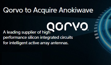 Qorvo acquired Beamforming RF IC vendor Anokiwave, founded by Nitin Jain