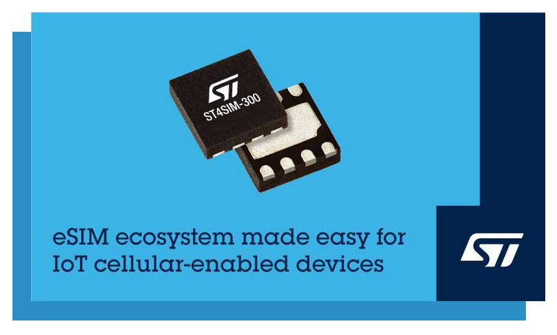 STMicroelectronics introduces ST4SIM-300, a first embedded SIM in the industry