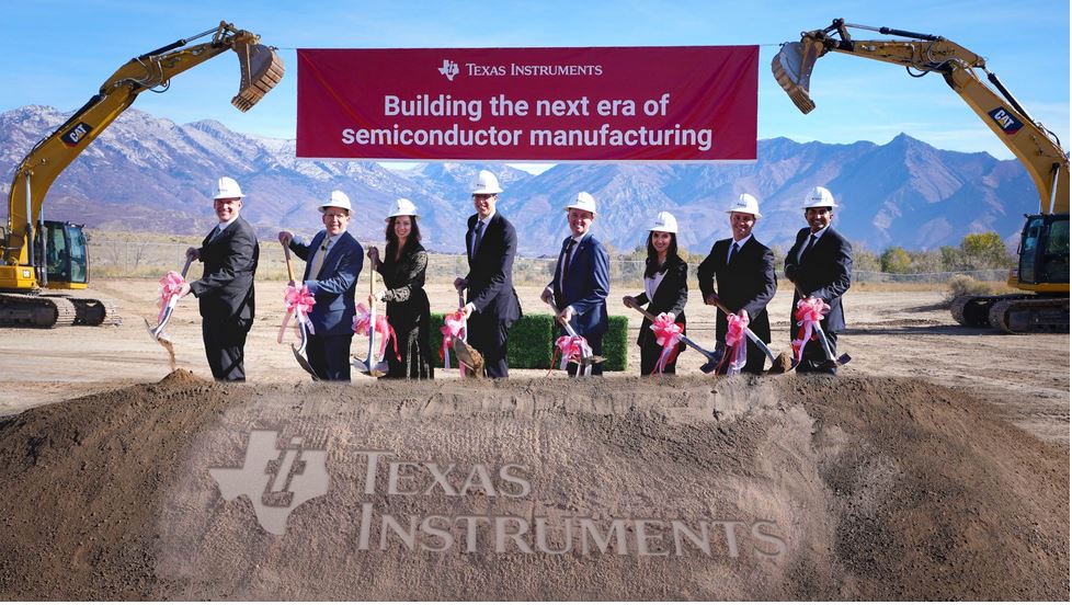 TI breaks ground on new 300-mm semiconductor wafer fab in Utah, US